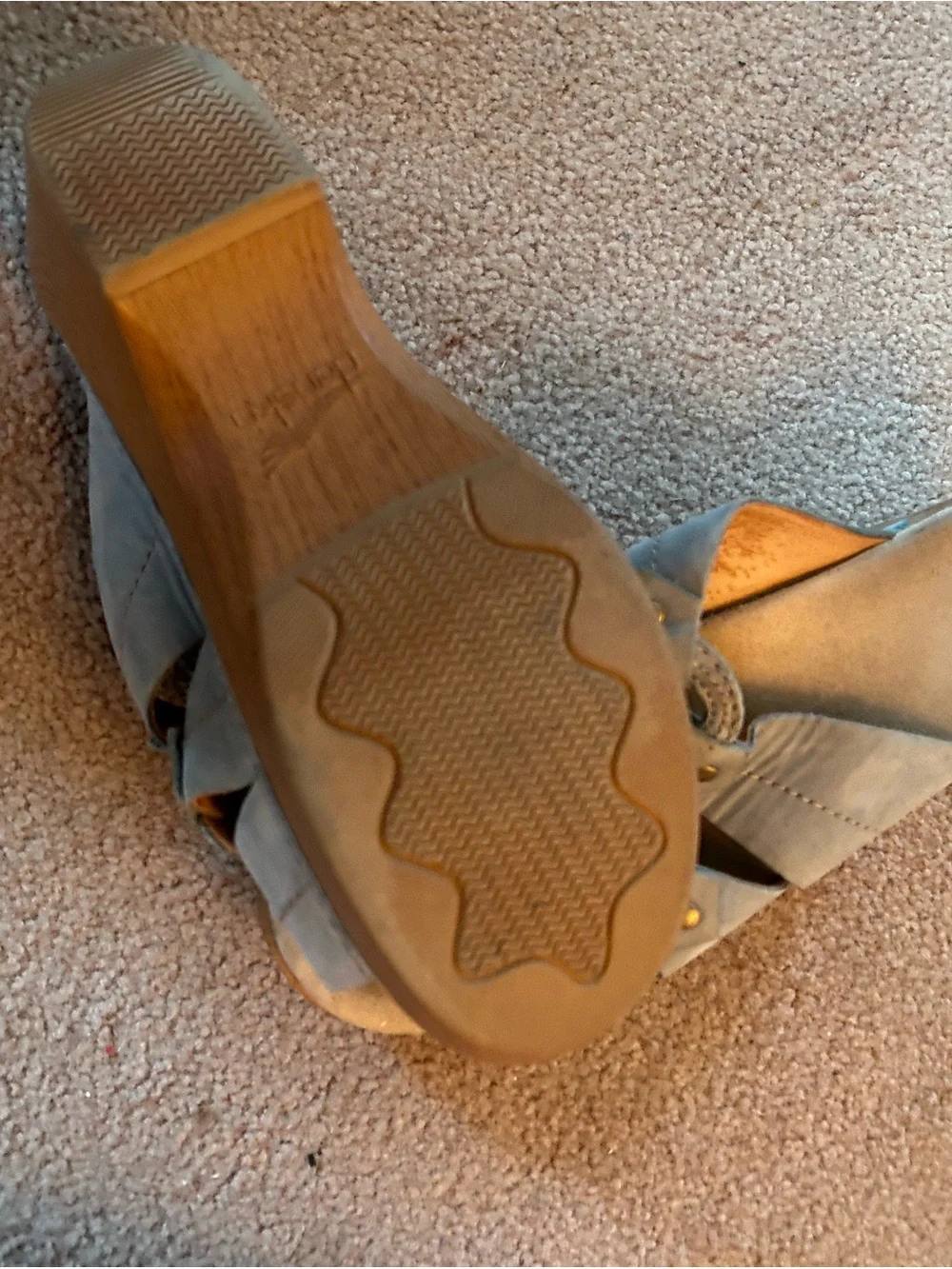 Dansko Taupe Floral Cutout Slide Sandals